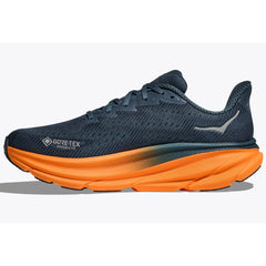 Hoka Clifton 9 Gore Tex Running Shoes Men's (Stormy Skies Orange)