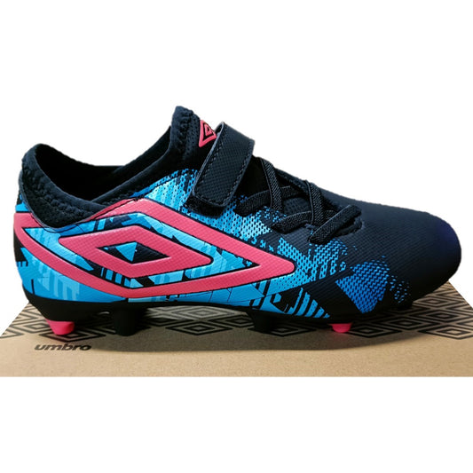 Umbro Formation III Firm Ground Football Boots Kid's (Black Coral MVH)