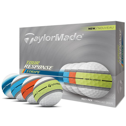 Taylor Made Tour Response Stripe Golf Balls 2025 x 12 (Multicolour)