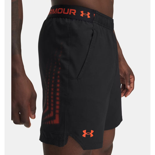 Under Armour Vanish Woven 6 Inch Graphic Shorts Men's (Black Red 002)