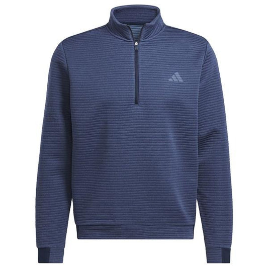 Adidas Ultimate DWR Textured Quarter Zip Top Men's (Navy IL0562)