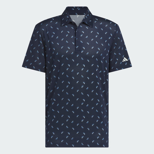 Adidas Ultimate 365 Printed Mesh Polo Shirt Men's (Navy Silver JF4909)