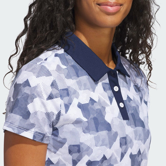 Adidas Ultimate 365 Printed Polo Shirt Women's (Navy JN3119)