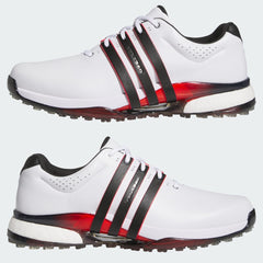 Adidas Tour 360 25 Spikeless Golf Shoes Men's (White Black Red IH2197)