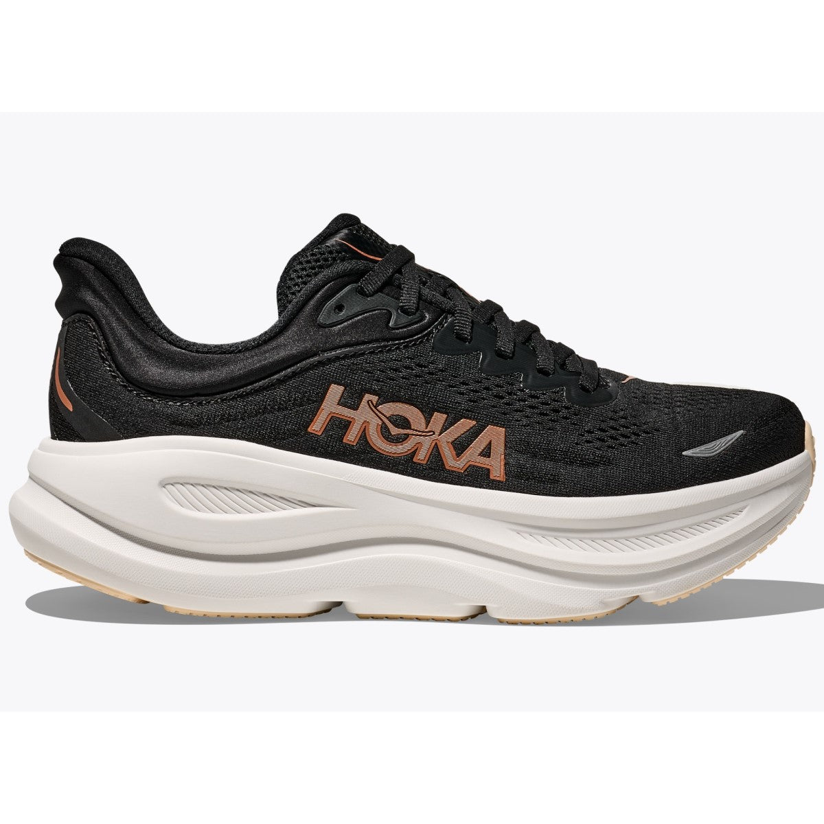 Hoka Bondi 9 Running Shoes Women's (Black Rose Gold BRGL)