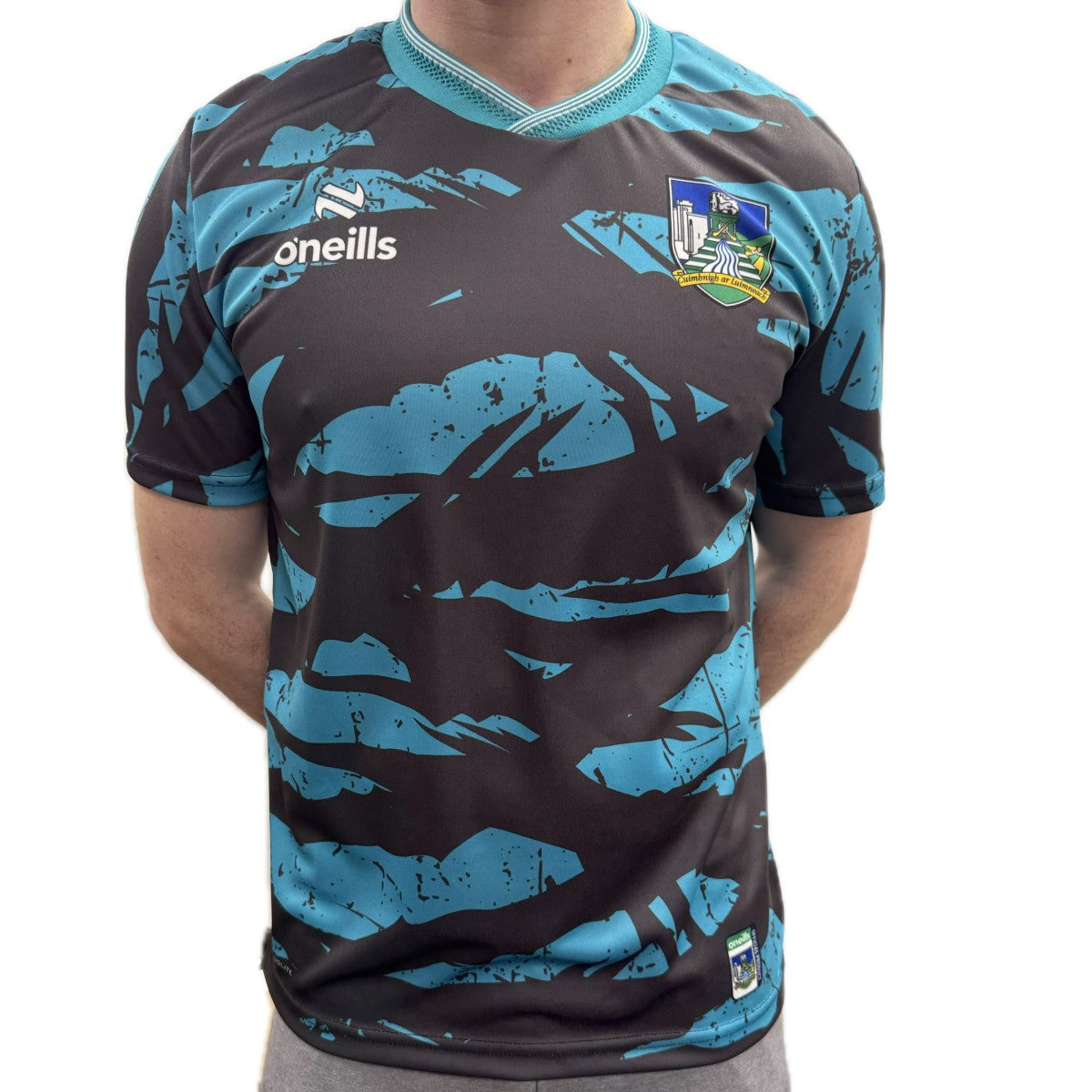 O'Neills Limerick GAA Training Jersey Kid's (Dark Grey Teal)