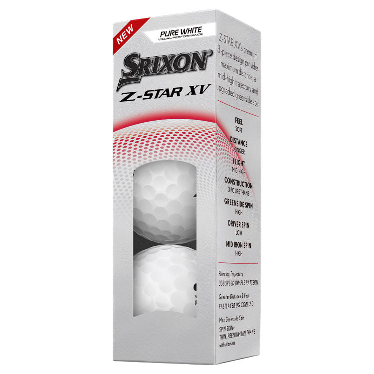 Srixon Z Star XV 9 Golf Balls x 3