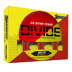 Srixon Q Star Divide Golf Balls x 12 (Yellow Red)