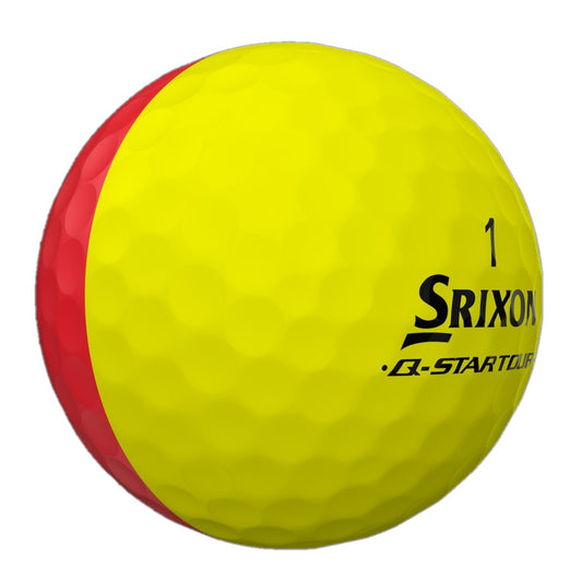 Srixon Q Star Divide Golf Balls x 3 (Yellow Red)