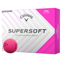 Callaway Supersoft 2025 Golf Balls x 12 (Pink)