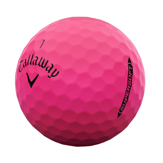 Callaway Supersoft 2025 Golf Balls x 12 (Pink)