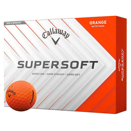 Callaway Supersoft 2025 Golf Balls x 12 (Orange)