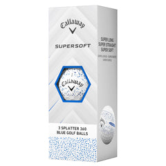 Callaway Supersoft Splatter 360 2025 Golf Balls x 3 (Blue)