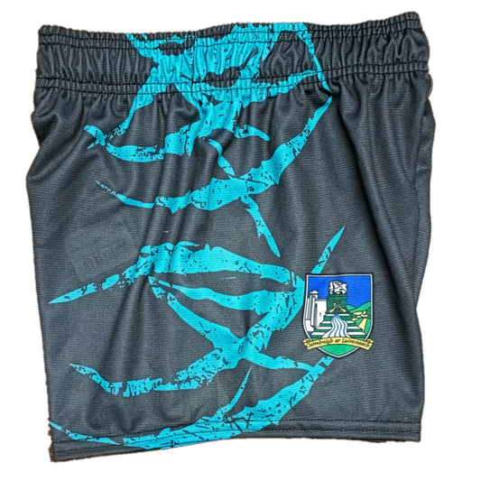 O'Neills Limerick GAA Mourne Training Shorts Kid's (Dark Grey Green)