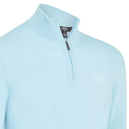 Callaway Blended Merino Quarter Zip Top Men's (Arctic Paradise 464)