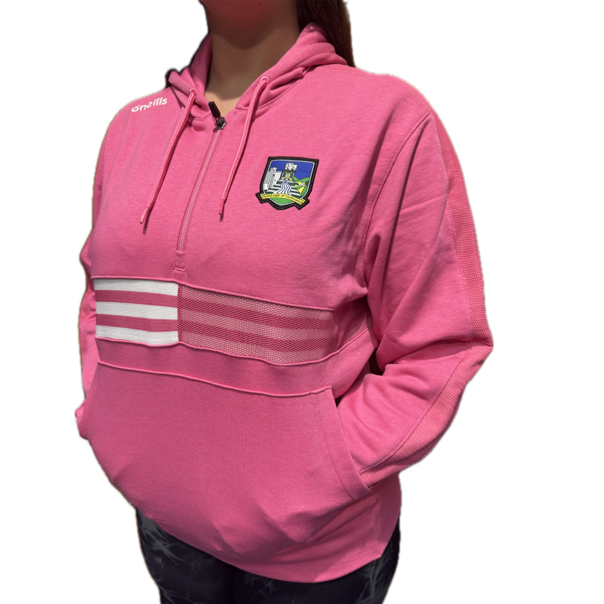 O'Neill's Limerick GAA Nepal 100 Fleece Hoodie Women's (Pink)