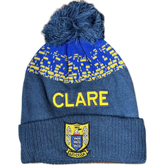 Clare GAA Bobble Hat Unisex (Navy Royal Amber)