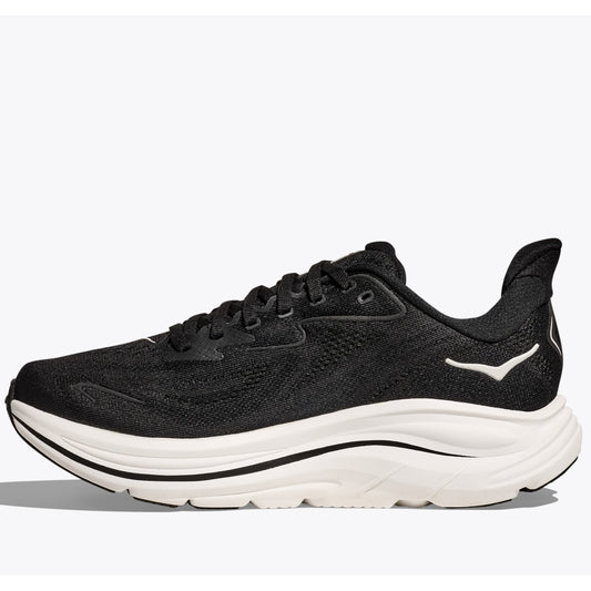 Hoka Clifton 10 Running Shoes Men's (Black White BWHT)