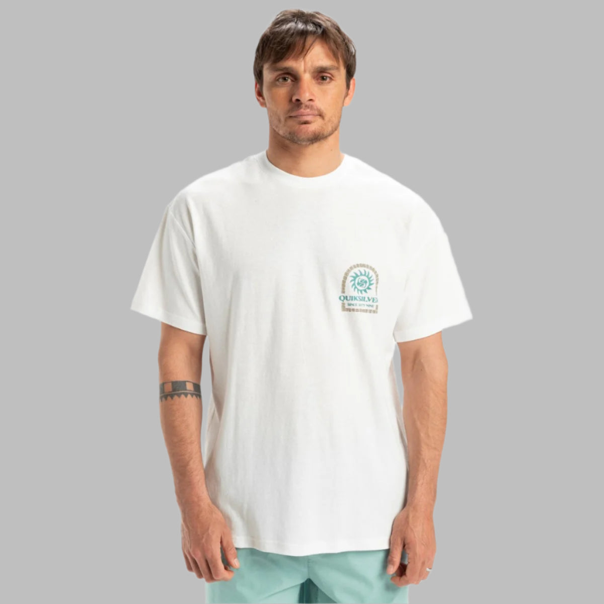 Quiksilver CL Sun Power T-Shirt Men's (Snow White WKB0)