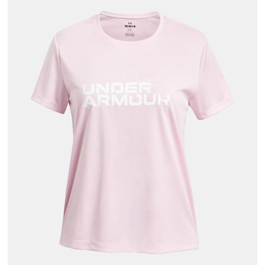 Under Armour Tech Twist Wordmark T-Shirt Girls (Prime Pink 647)