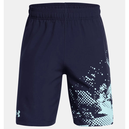 Under Armour Woven Graphic Shorts Boy's (Midnight Navy 410)