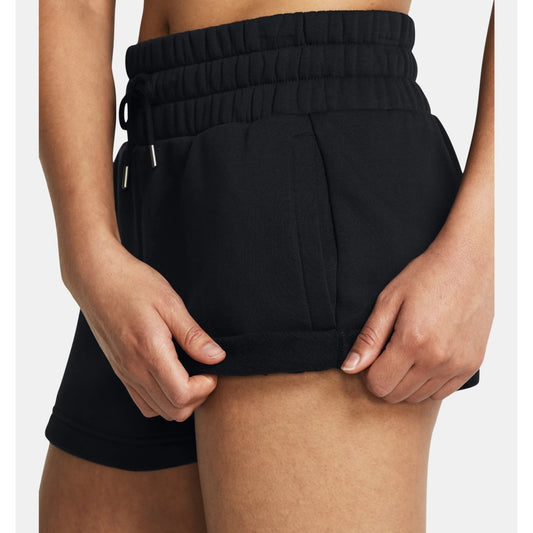 Under Armour Icon Fleece Boxer Shorts Women's (Black 001)
