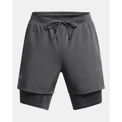 Under Armour Launch 5" 2in1 Shorts Men's (Grey 025)