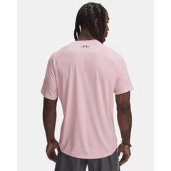 Under Armour Tech Textured T-Shirt Men's (Pink Black 647)