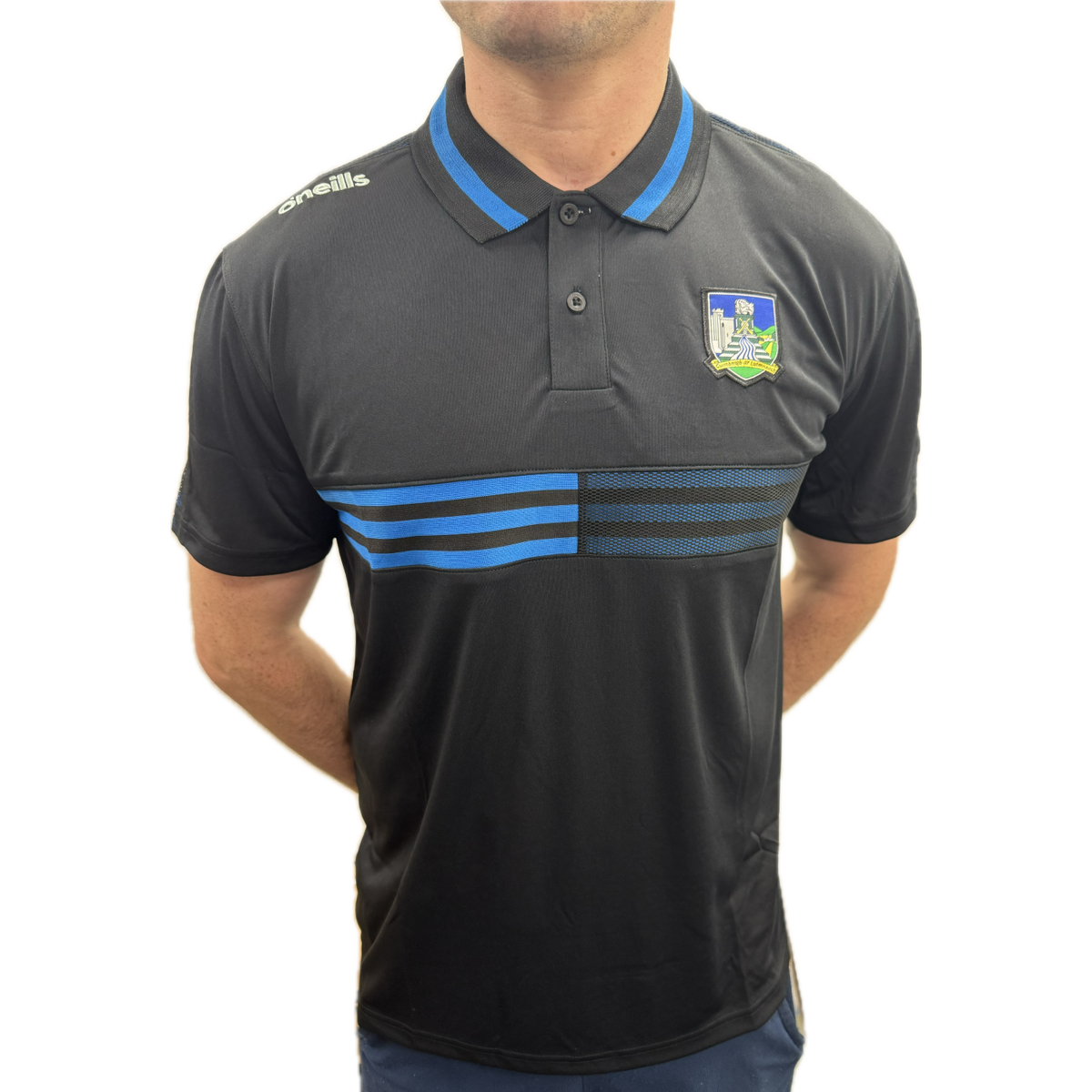 O'Neills Limerick GAA Nepal 061 Polo Shirt Men's (Black)