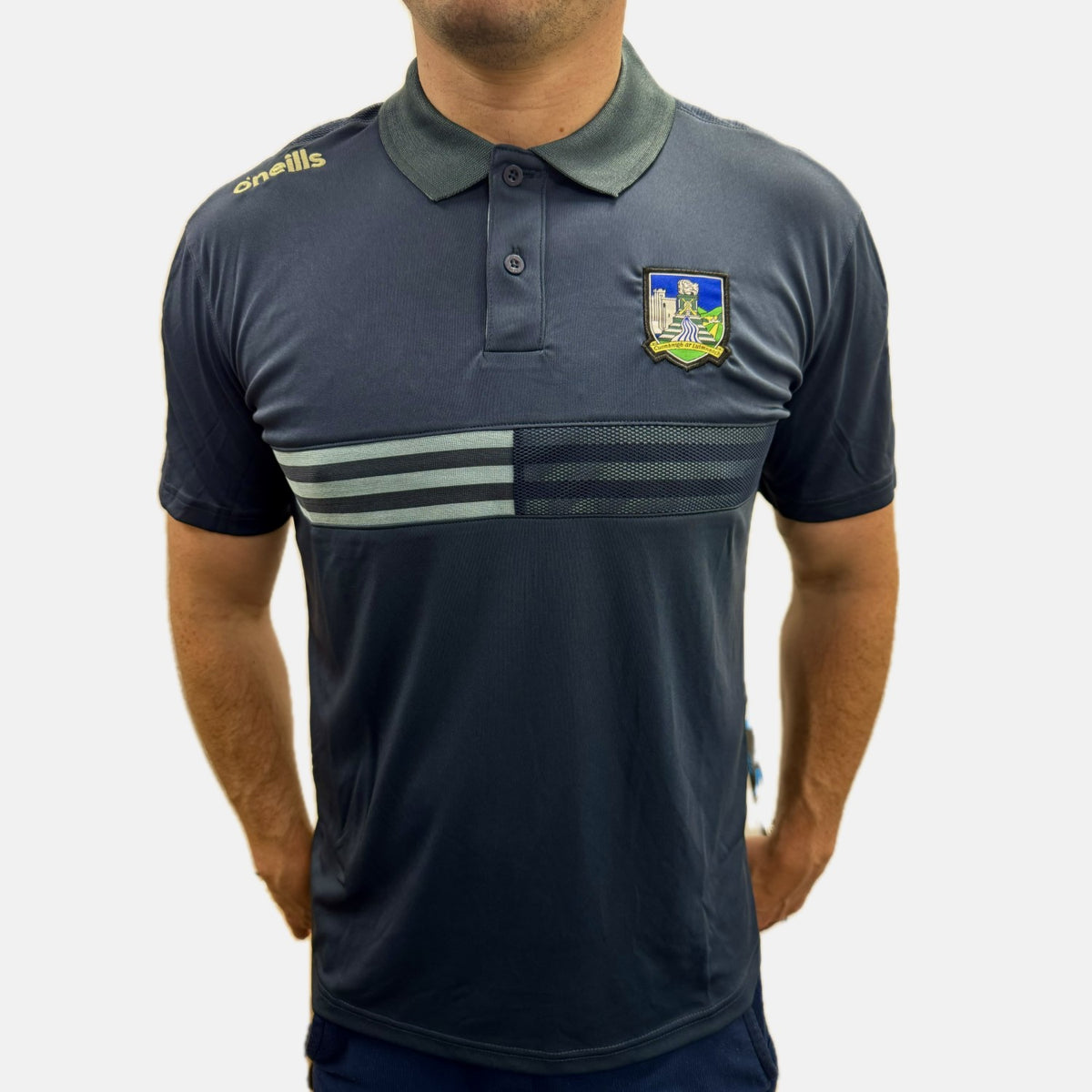 O'Neills Limerick GAA Nepal 061 Polo Shirt Men's (Navy)