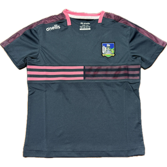 O'Neill's Limerick GAA Nepal 060 T-Shirt Girl's (Midnight Navy Pink)