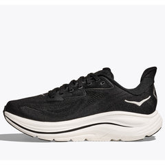 Hoka Clifton 10 Running Shoes Women's Wide (Black White BWHT)