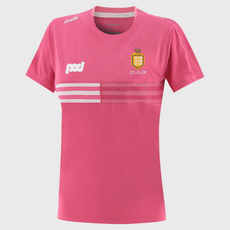 O'Neill's Clare GAA Nepal 060 T-Shirt Girl's (Pink White)