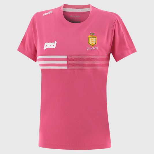 O'Neill's Clare GAA Nepal 060 T-Shirt Girl's (Pink White)