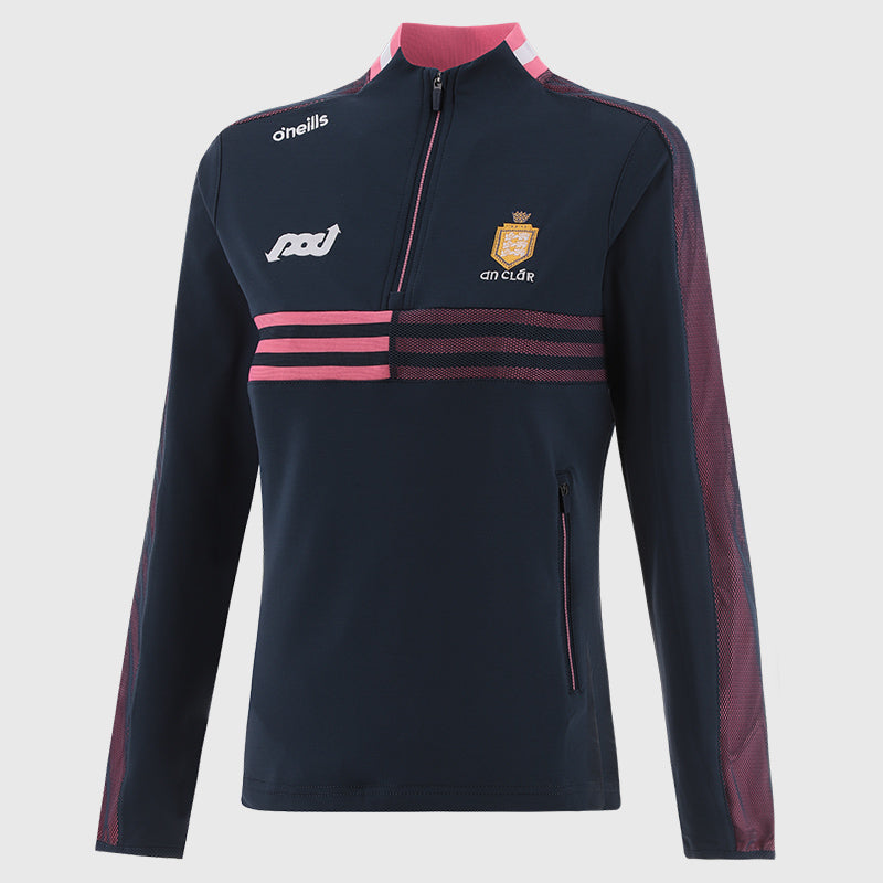 O'Neill's Clare GAA Nepal 184 Half Zip Top Women's (Marine Pink)