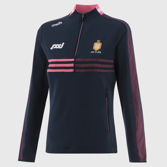 O'Neill's Clare GAA Nepal 184 Half Zip Top Women's (Marine Pink)