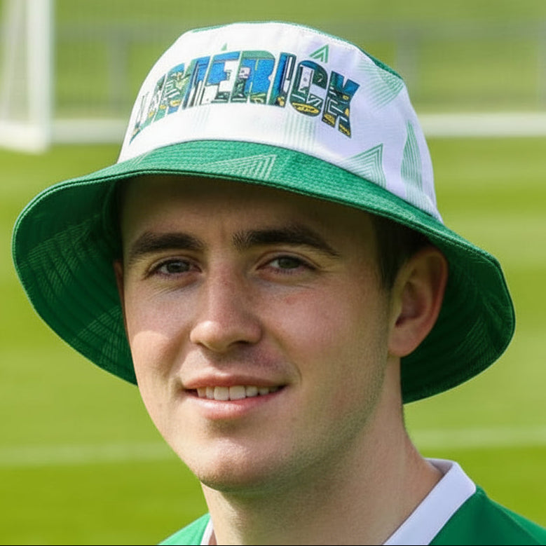Limerick GAA Bucket Hat Unisex (Green White)