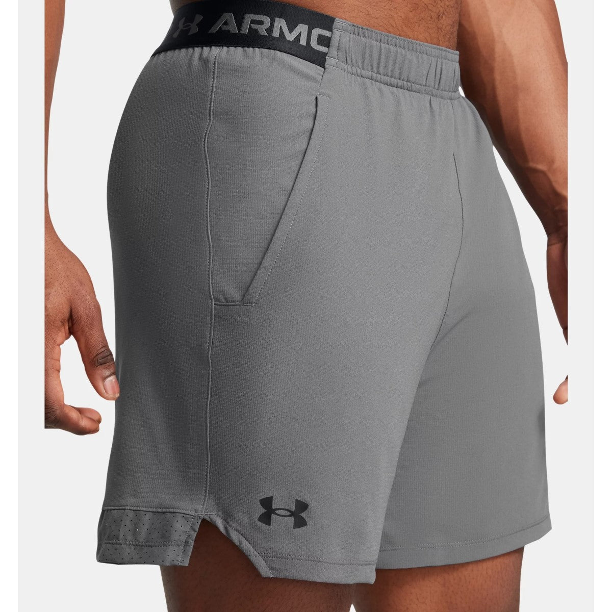 Under Armour Vanish Woven 6 Inch Shorts Men's (Castlerock Black 027)