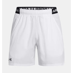 Under Armour Vanish Woven 6 Inch Shorts Men's (White Black 100)