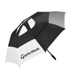 Taylor Made Double Canopy 64" Golf Umbrella (Black White)