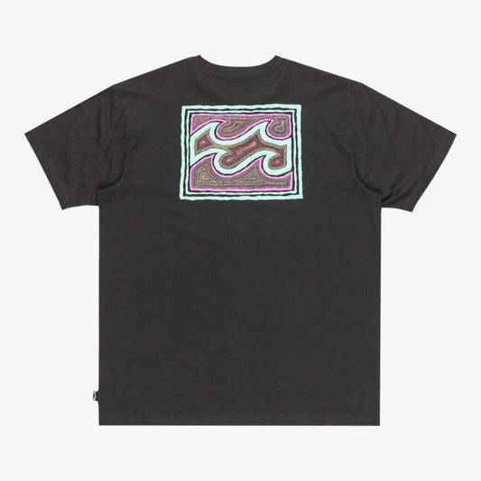 Billabong Crayon Wave T-Shirt Men's (Washed Black WAA)