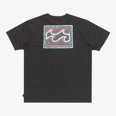 Billabong Crayon Wave T-Shirt Men's (Washed Black WAA)
