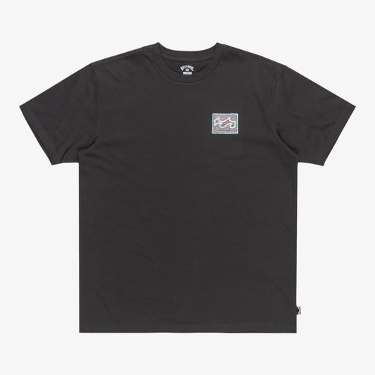 Billabong Crayon Wave T-Shirt Men's (Washed Black WAA)