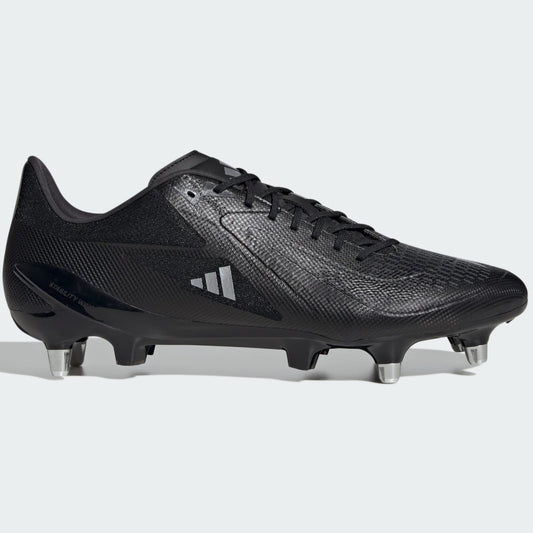 Adidas Adizero RS 15 Ultimate Soft Ground Rugby Boots Men's UK 8.5 (Black IE3598)