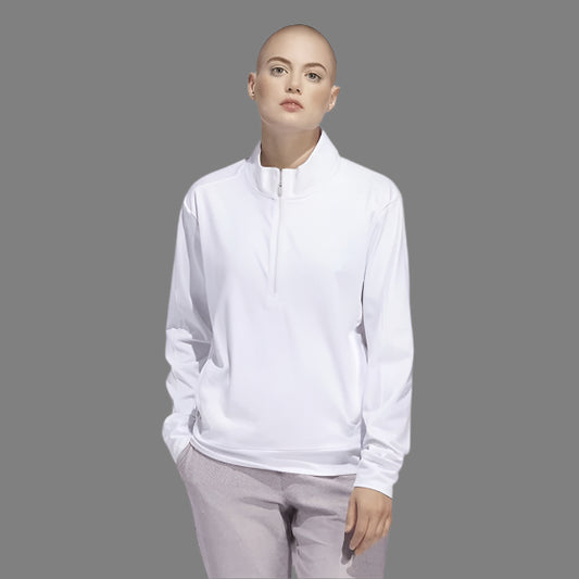Adidas Ultimate 365 Half Zip Layering Top Women's (White IN2548)