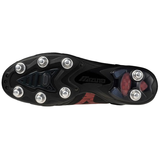 Mizuno Morelia Neo IV Beta Elite SG Rugby Boots Men's (Black Red)