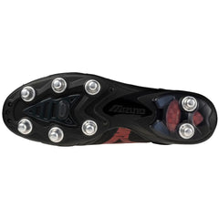 Mizuno Morelia Neo IV Beta Elite SG Rugby Boots Men's (Black Red)