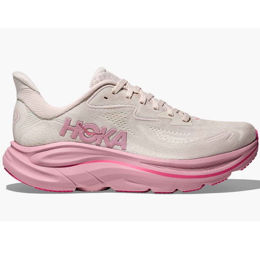 Hoka Clifton 10 Running Shoes Women's Wide (Rose Latte Rose Cream RMD)