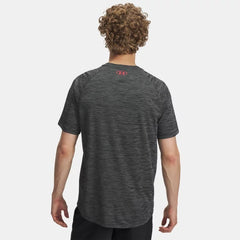 Under Armour Tech Textured T-Shirt Men's (Black Racer Red 002)