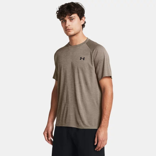 Under Armour Tech Textured T-Shirt Men's (Taupe Brown 200)